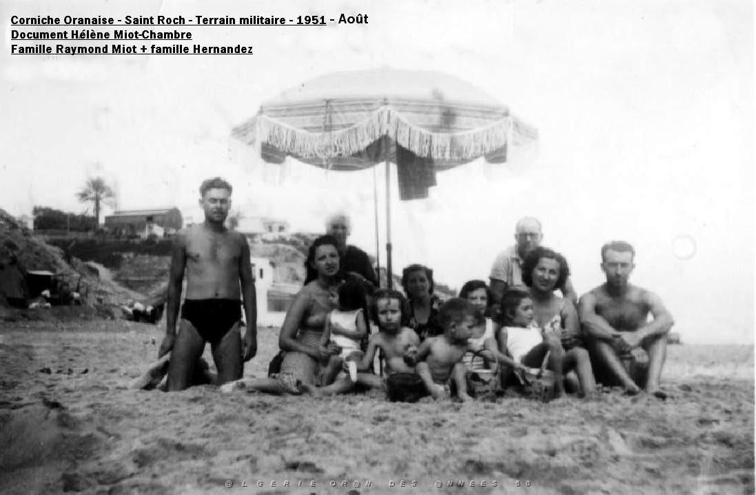 Oran- SDV- 4908- PLAGE DE ST ROCH  Haut Droite Albert Rodriguez Plus famille Hernandez ils habitaient rue Corneille.JPG